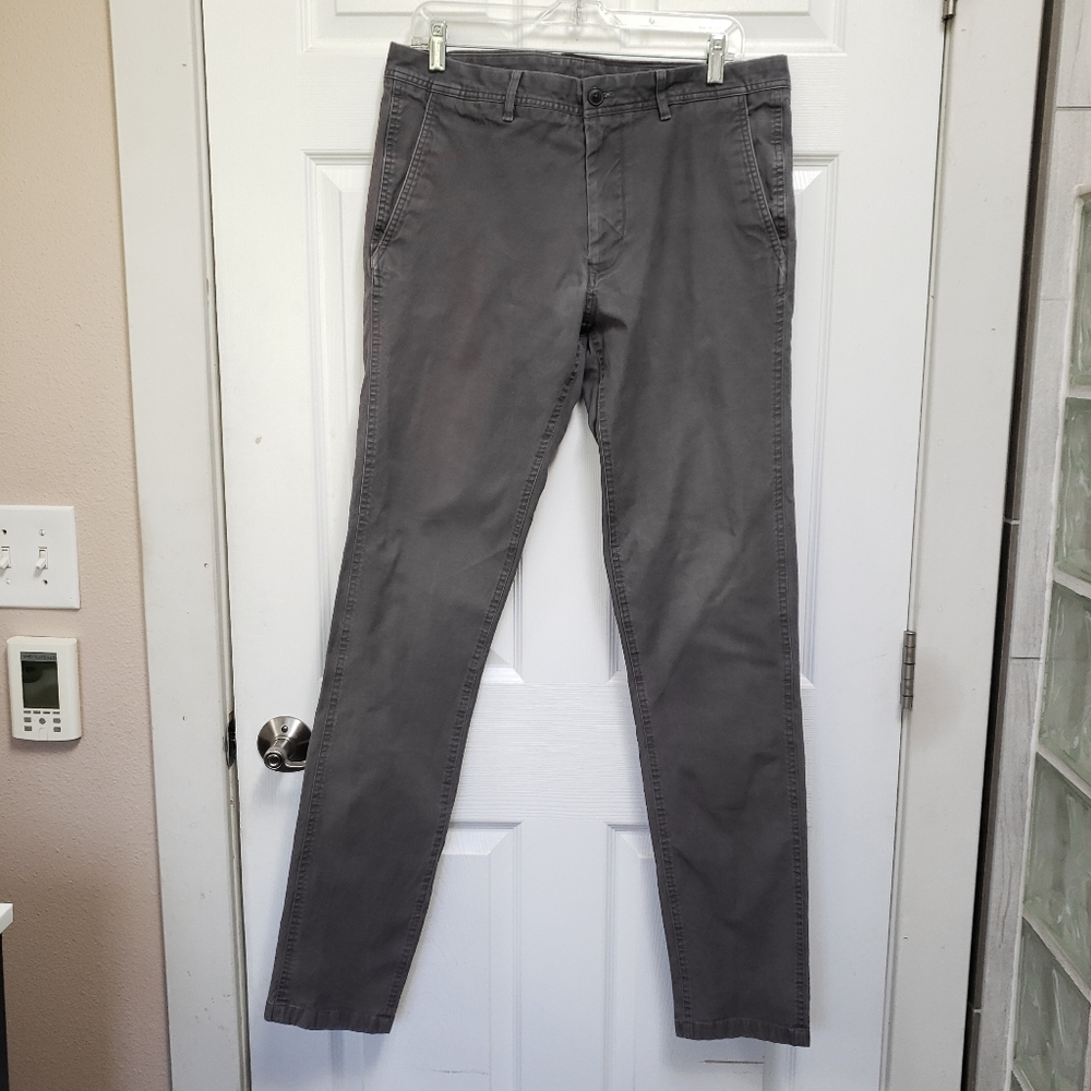 Bonobos Gray Skinny Fit Organic Cotton Chinos Pants